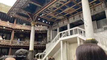 Shakespeare's Globe Theatre Yard Standing H21 view from seat photo