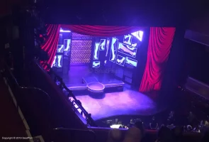 Adelphi Theatre Upper Circle E36 view from seat photo