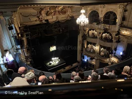 Wyndham's Theatre Grand Circle E26 view from seat photo