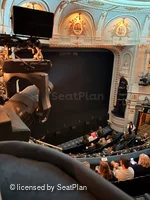 Ambassadors Theatre Circle Box C3 view from seat photo