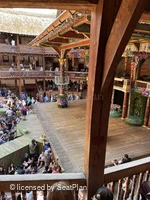 Shakespeare's Globe Theatre Middle Gallery - Bay D D8 view from seat photo