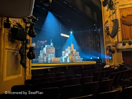 Longacre Theatre Orchestra G14 view from seat photo