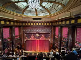 St Martin's Theatre Upper Circle E1 view from seat photo