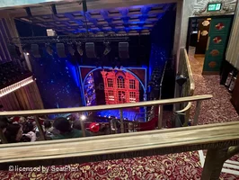 Savoy Theatre Upper Circle F1 view from seat photo