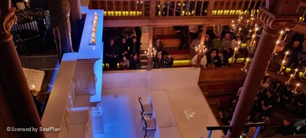 Sam Wanamaker Playhouse Playhouse Upper Gallery DD3 view from seat photo