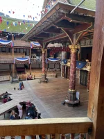 Shakespeare's Globe Theatre Middle Gallery - Bay D C8 view from seat photo