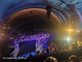 Cambridge Theatre Upper Circle H31 view from seat photo