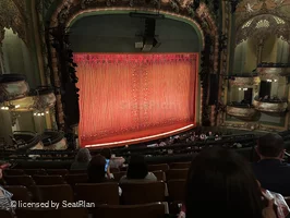New Amsterdam Theatre Mezzanine FF15 view from seat photo