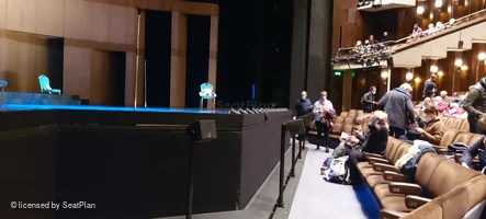 Barbican Theatre Stalls B33 view from seat photo