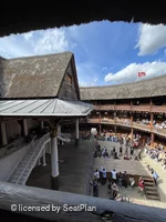 Shakespeare's Globe Theatre Upper Gallery - Bay N N6 view from seat photo