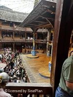 Shakespeare's Globe Theatre Middle Gallery - Bay D C7 view from seat photo