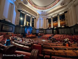 London County Hall Courtroom Stalls F167 view from seat photo