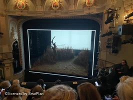 Ambassadors Theatre Circle E1 view from seat photo