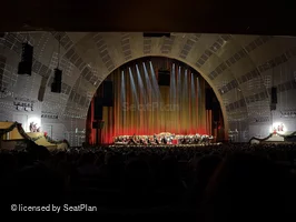 Radio City Music Hall Orchestra 6 Q606 view from seat photo