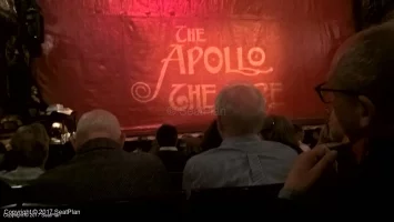 Apollo Theatre Stalls K17 view from seat photo