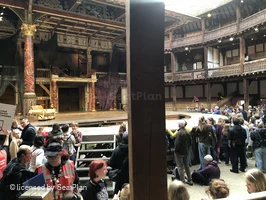 Shakespeare's Globe Theatre Lower Gallery - Bay J C50 view from seat photo