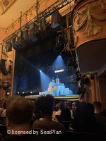Longacre Theatre Orchestra L15 view from seat photo