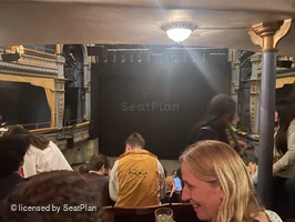 Harold Pinter Theatre Dress Circle E8 view from seat photo