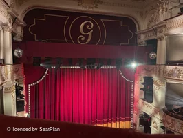 Garrick Theatre Grand Circle A15 view from seat photo