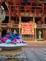 Shakespeare's Globe Theatre Yard Standing A13 view from seat photo