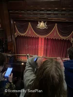 St Martin's Theatre Upper Circle B13 view from seat photo