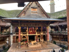 Shakespeare's Globe Theatre Middle Gallery - Bay J D39 view from seat photo