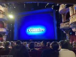 Shaftesbury Theatre Stalls Q10 view from seat photo