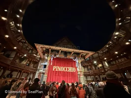 Shakespeare's Globe Theatre Yard Standing L28 view from seat photo