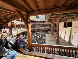 Shakespeare's Globe Theatre Middle Gallery - Bay C D3 view from seat photo