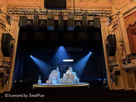 Longacre Theatre Orchestra N108 view from seat photo