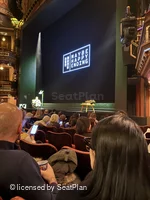 Belasco Theatre Orchestra H16 view from seat photo