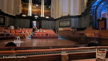 London County Hall Courtroom Stalls C73 view from seat photo