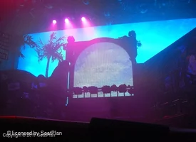 Shaftesbury Theatre Stalls BB17 view from seat photo