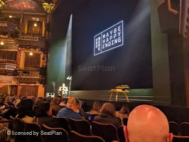 Belasco Theatre Orchestra F14 view from seat photo