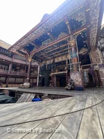 Shakespeare's Globe Theatre Yard Standing H19 view from seat photo