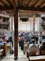 Shakespeare's Globe Theatre Lower Gallery - Bay G E50 view from seat photo
