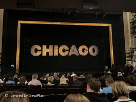 Ambassador Theatre Orchestra L105 view from seat photo