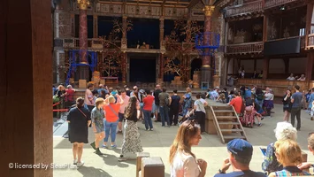 Shakespeare's Globe Theatre Lower Gallery - Bay H C42 view from seat photo