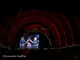 Radio City Music Hall Orchestra 6 P613 view from seat photo