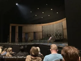 Barbican Theatre Stalls E1 view from seat photo