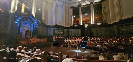 London County Hall Courtroom Stalls D84 view from seat photo