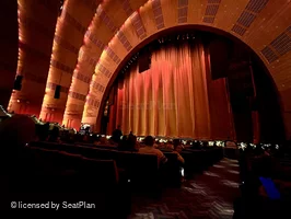 Radio City Music Hall Orchestra 2 NN214 view from seat photo