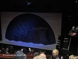 Peacock Theatre Dress Circle E1 view from seat photo