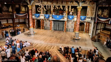 Shakespeare's Globe Theatre Middle Gallery - Bay G C24 view from seat photo