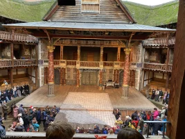 Shakespeare's Globe Theatre Middle Gallery - Bay H D35 view from seat photo