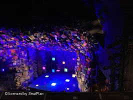 Cambridge Theatre Upper Circle D4 view from seat photo