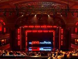 Dominion Theatre Circle J25 view from seat photo