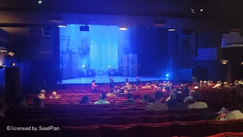 Peacock Theatre Stalls Y33 view from seat photo