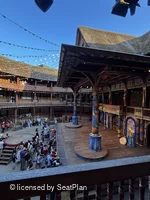 Shakespeare's Globe Theatre Middle Gallery - Bay C B4 view from seat photo