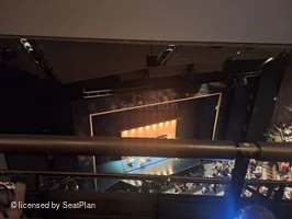 Barbican Theatre Gallery B50 view from seat photo